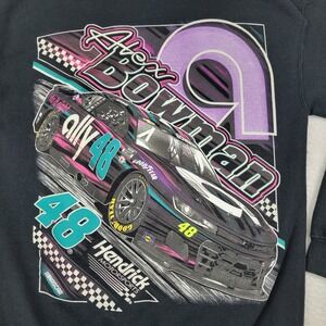Alex Bowman Hendrick Motorsports Black ally Night Car Pullover Hoodie Mens Small